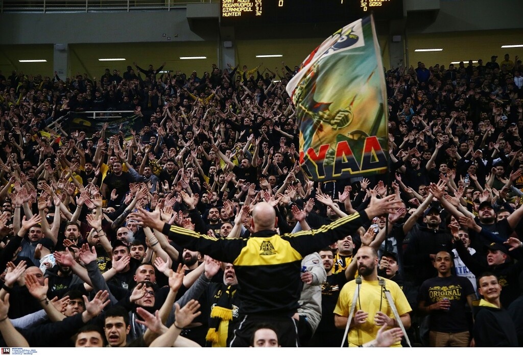 Κυρίαρχος ο κόσμος της ΑΕΚ στο Basketball Champions League! (photo)