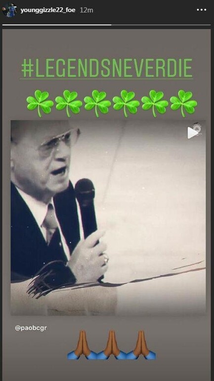 Το μήνυμα του Κένι Γκράμπιελ για τον Θανάση Γιαννακόπουλο (photo)