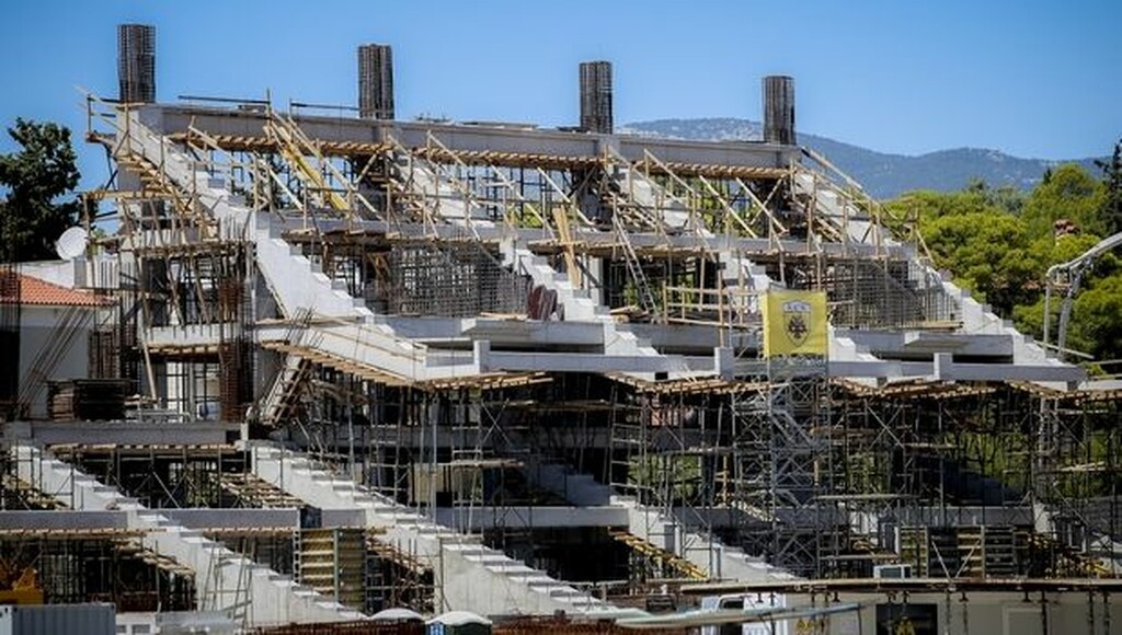 ΑΕΚ: Μπαίνει το σκέπαστρο (photos)
