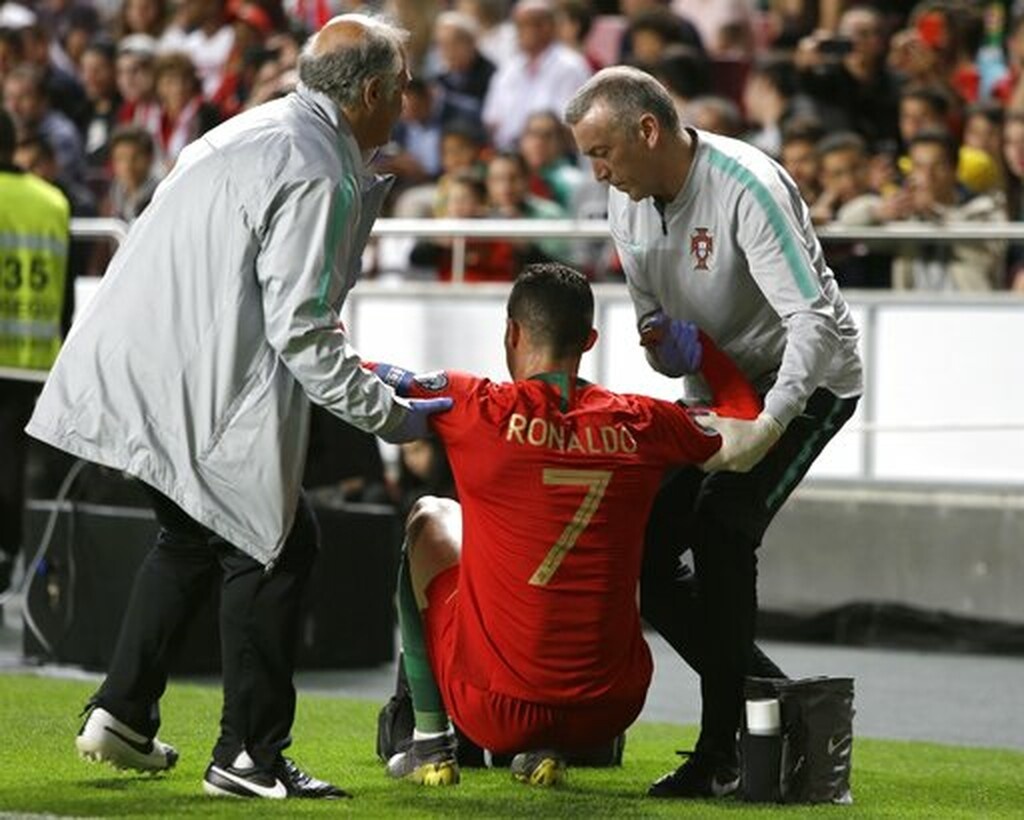Προκριματικά Euro 2020: Τραυματίστηκε ο Ρονάλντο, ανησυχία στη Γιουβέντους (video)