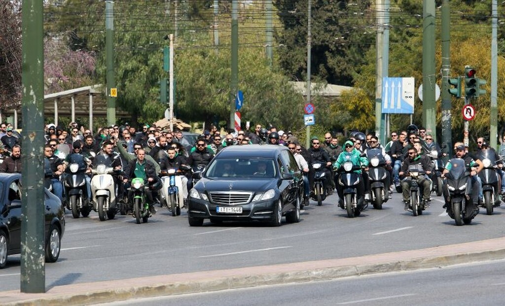 Η «πράσινη» πομπή για τον Θανάση Γιαννακόπουλο (videos+photos)