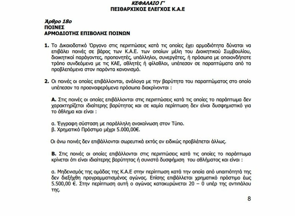 Γιατί δεν αφαιρεί τους βαθμούς από τον Ολυμπιακό ο ΕΣΑΚΕ (photos)