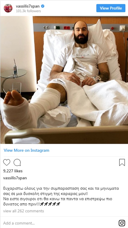 Ολυμπιακός: Εξιτήριο ο Σπανούλης (photos)