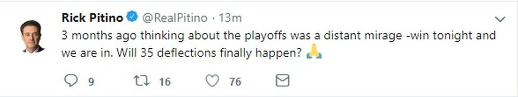 Πιτίνο: «3 μήνες πριν τα playoffs έμοιαζαν με μακρινή οφθαλμαπάτη» (photo)