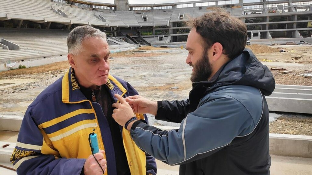 ΑΕΚ: Συγκίνηση στο εργοτάξιο της «Αγίας Σοφιάς» (photos)