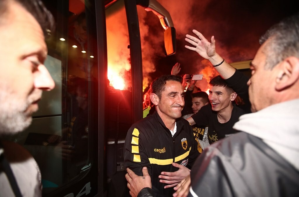 ΑΕΚ: Θερμή υποδοχή στη Λαμία (photos)