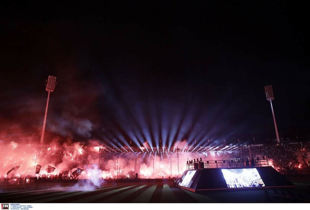 ΠΑΟΚ: Η φιέστα άρχισε με εντυπωσιακό pyroshow! (photos)