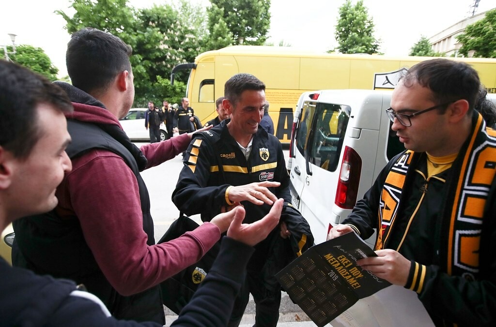 ΑΕΚ: Θερμή υποδοχή στη Λιβαδειά (photos)