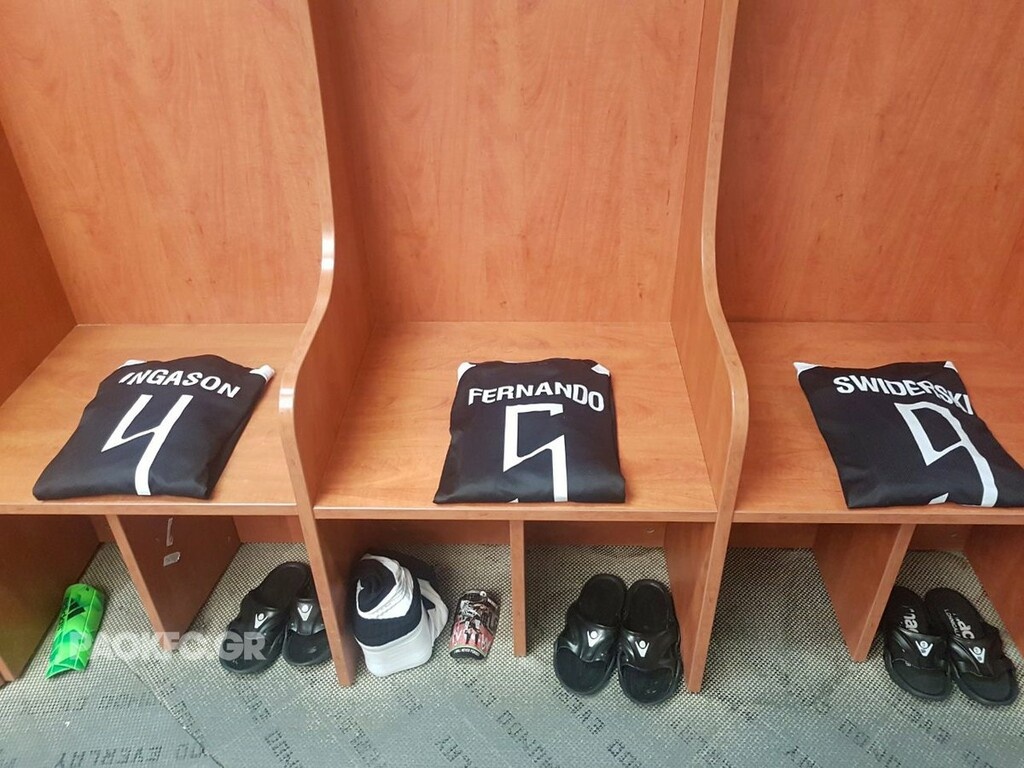 ΠΑΟΚ – ΑΕΚ: Τα «ασπρόμαυρα» αποδυτήρια στο ΟΑΚΑ (photos)