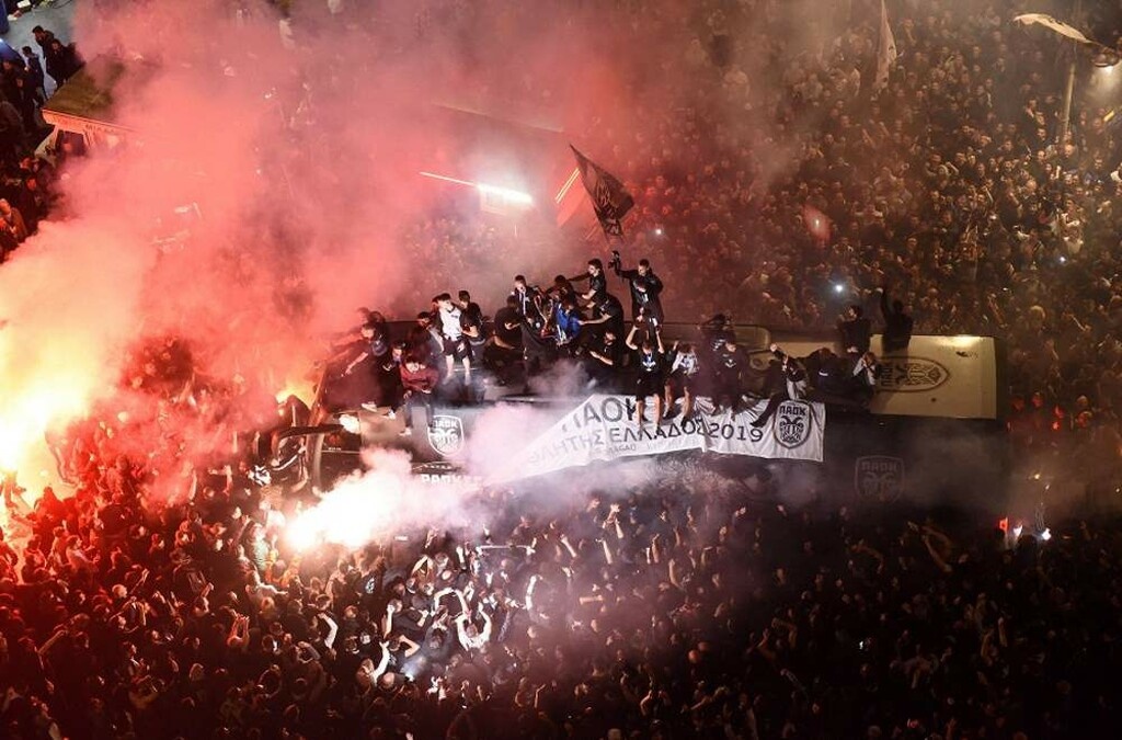 «Έπεσε» το «Μακεδονία»: Η αποθέωση του νταμπλούχου ΠΑΟΚ! (photos&videos)