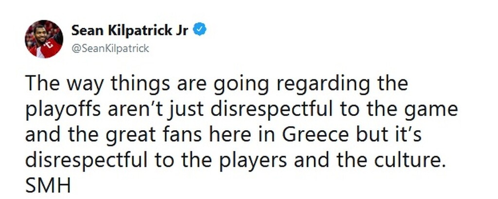 Ξέσπασε κι ο Κιλπάτρικ! «Είναι ασέβεια προς το άθλημα, τους παίκτες και τον κόσμο» (photo)