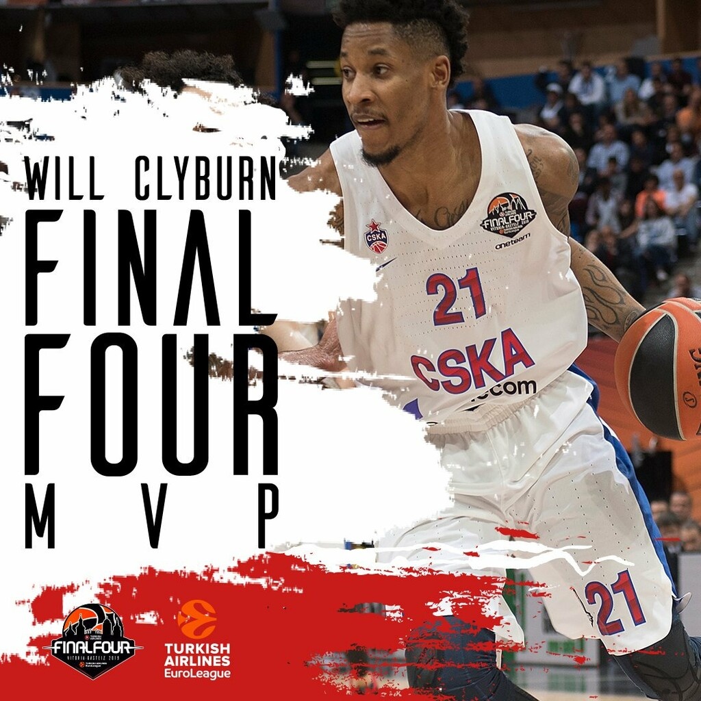 Euroleague Final Four: MVP ο Ουίλ Κλάιμπερν της ΤΣΣΚΑ Μόσχας (video)