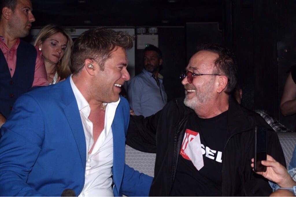 Ο Σταμάτης Γονίδης διασκέδασε με Χρήστο Χολίδη στο Frangelico