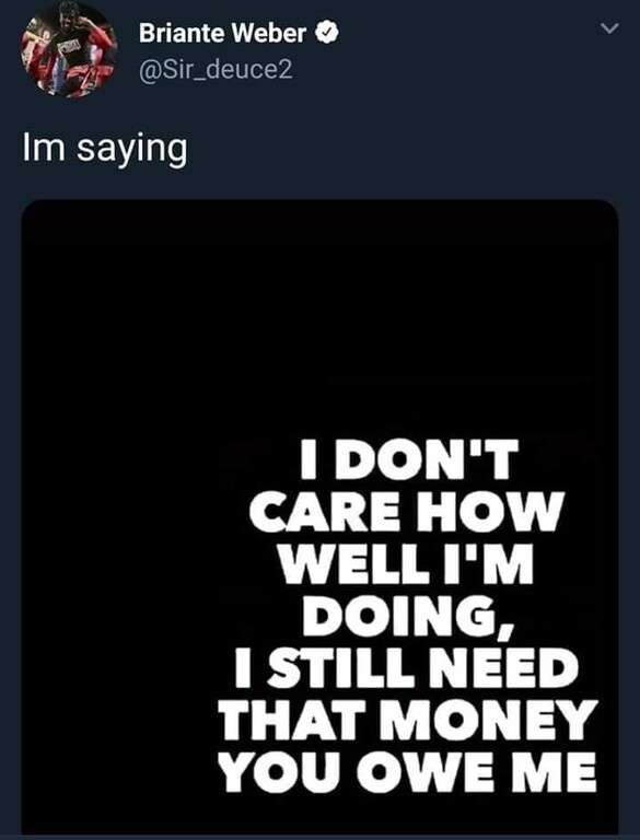 Το αινιγματικό ποστ του Oυέμπερ για τα χρωστούμενα (photo)