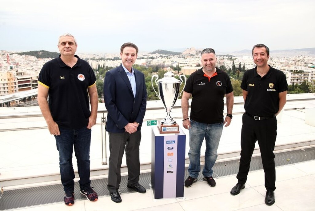 Basket League: Στιγμές από τη συνέντευξη Τύπου των ημιτελικών (photos)