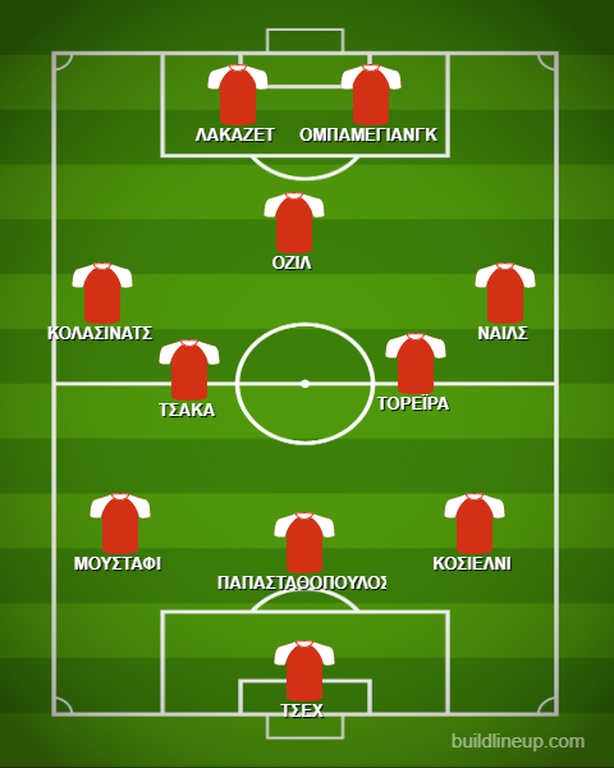 Ενώ αυτή της Άρσεναλ από τους....