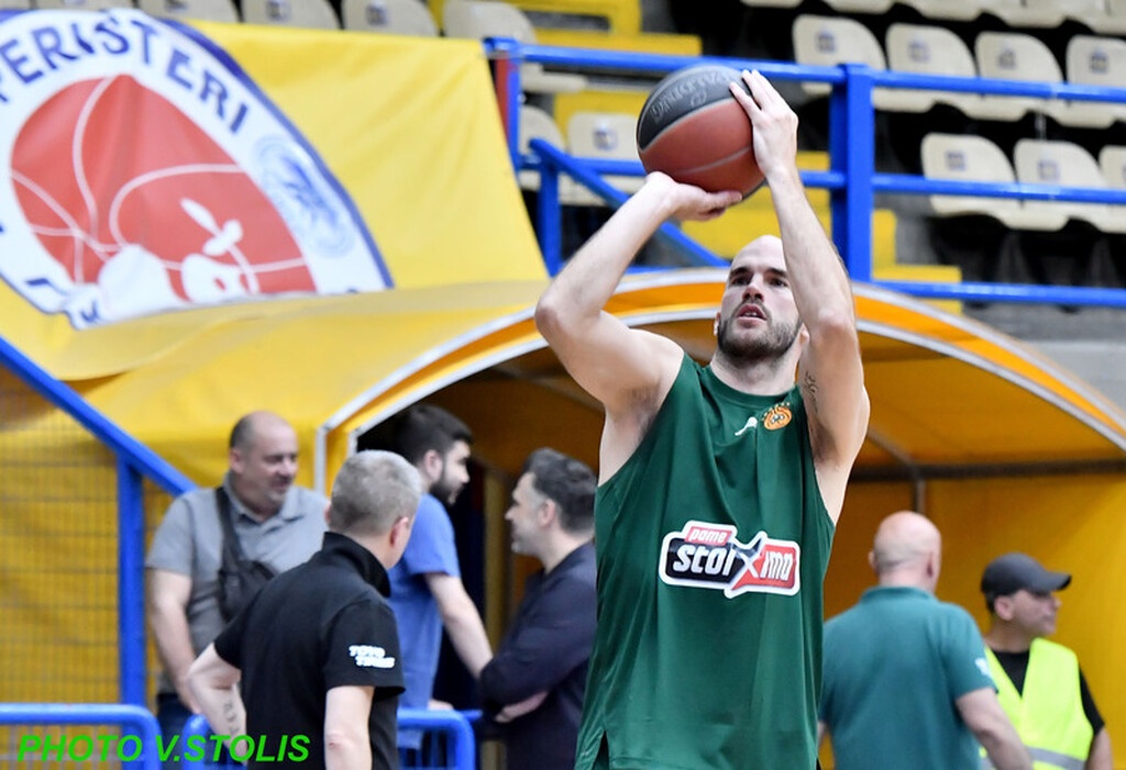 Περιστέρι-Παναθηναϊκός ΟΠΑΠ: Ζεσταίνονται για το τζάμπολ οι δυο ομάδες (photos)