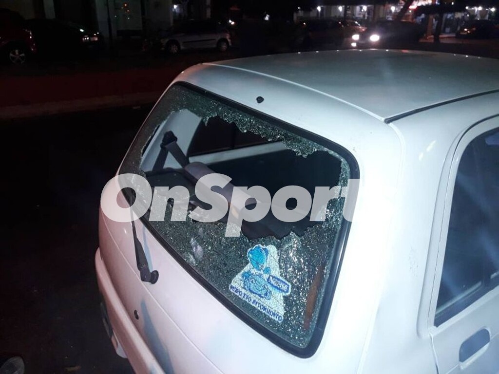 Καταστροφές έξω από το γήπεδο του Περιστερίου (video)