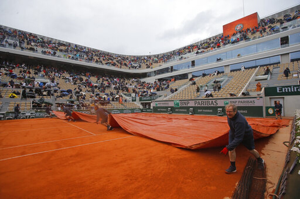 Ρολάν Γκαρός: Η βροχή νίκησε Τζόκοβιτς και Τιμ (photos)