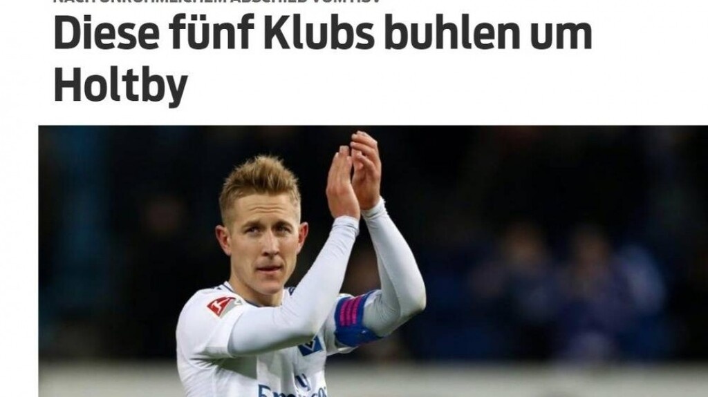 Στη Γερμανία γράφουν για τον Λιούις Χόλτμπι, ο οποίος έμεινε ελεύθερος από το Αμβούργο