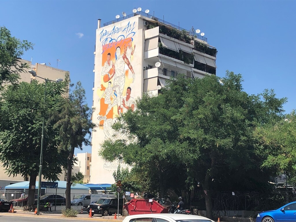 Νέο γκράφιτι του Αντετοκούνμπο στα Σεπόλια (photos)