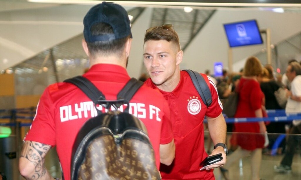 Ολυμπιακός: Αναχώρησε για Πολωνία (photos)