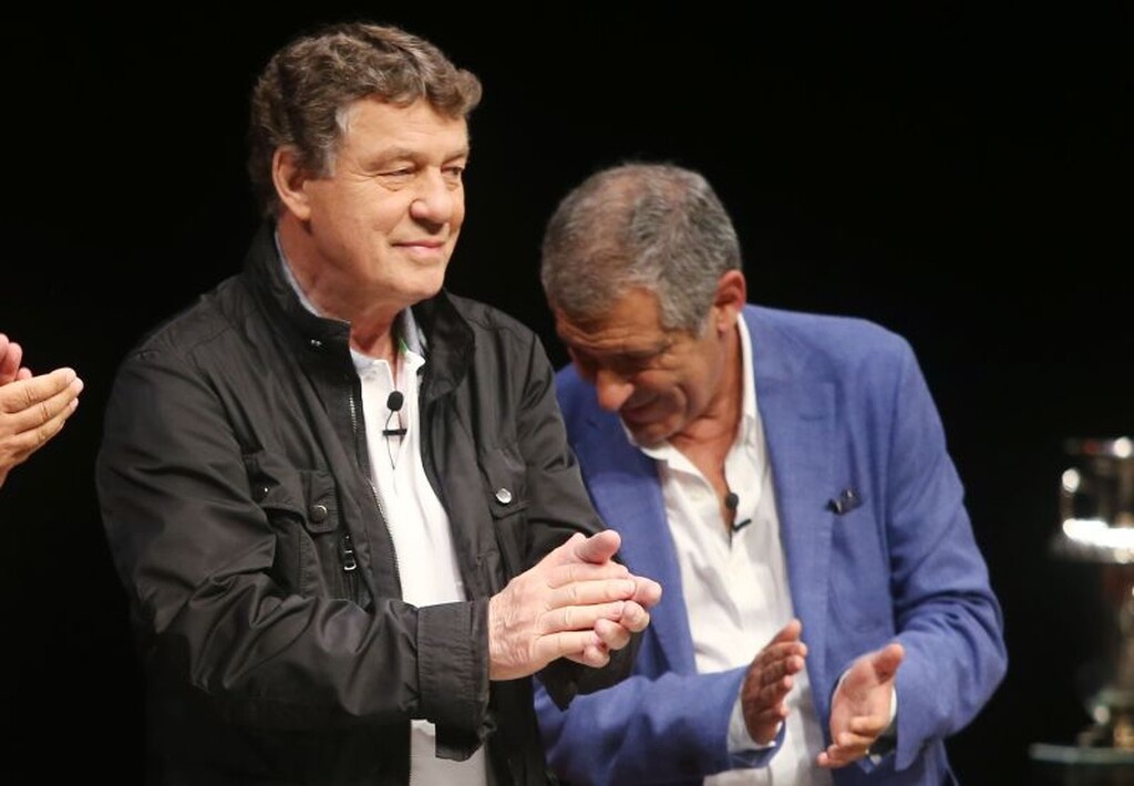 Η συνάντηση… γιγάντων Ρεχάγκελ – Σάντος και το «τρικ» του Πορτογάλου (photos)