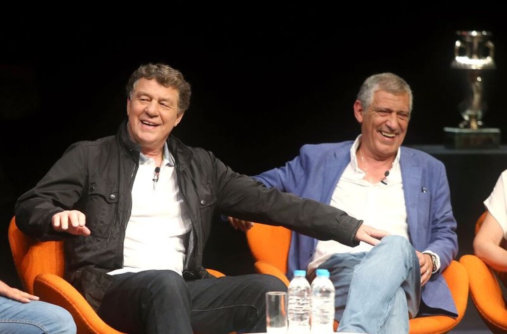 Η συνάντηση… γιγάντων Ρεχάγκελ – Σάντος και το «τρικ» του Πορτογάλου (photos)