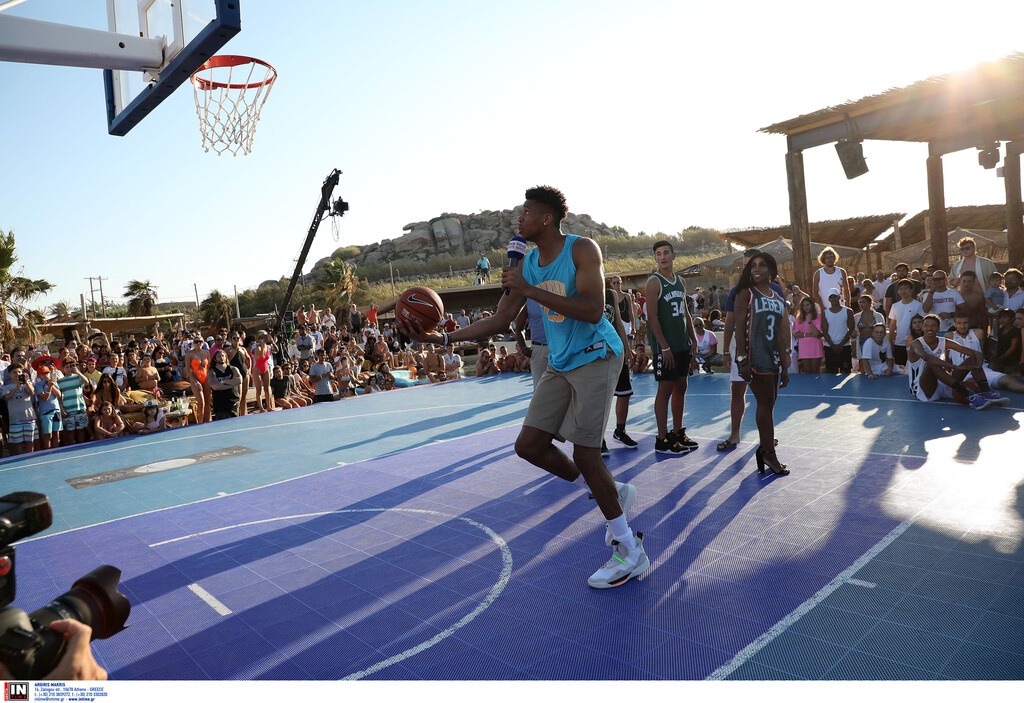 Ξεσήκωσε και την Μύκονο ο MVP Γιάννης Αντετοκούνμπο (photos)