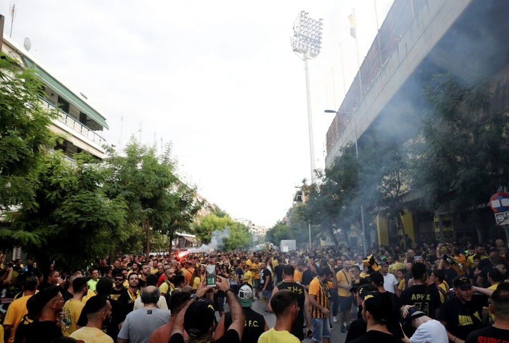 Άρης – ΑΕ Λεμεσού: «Φωτιά» στην άφιξη των «κίτρινων»! (video+photos)