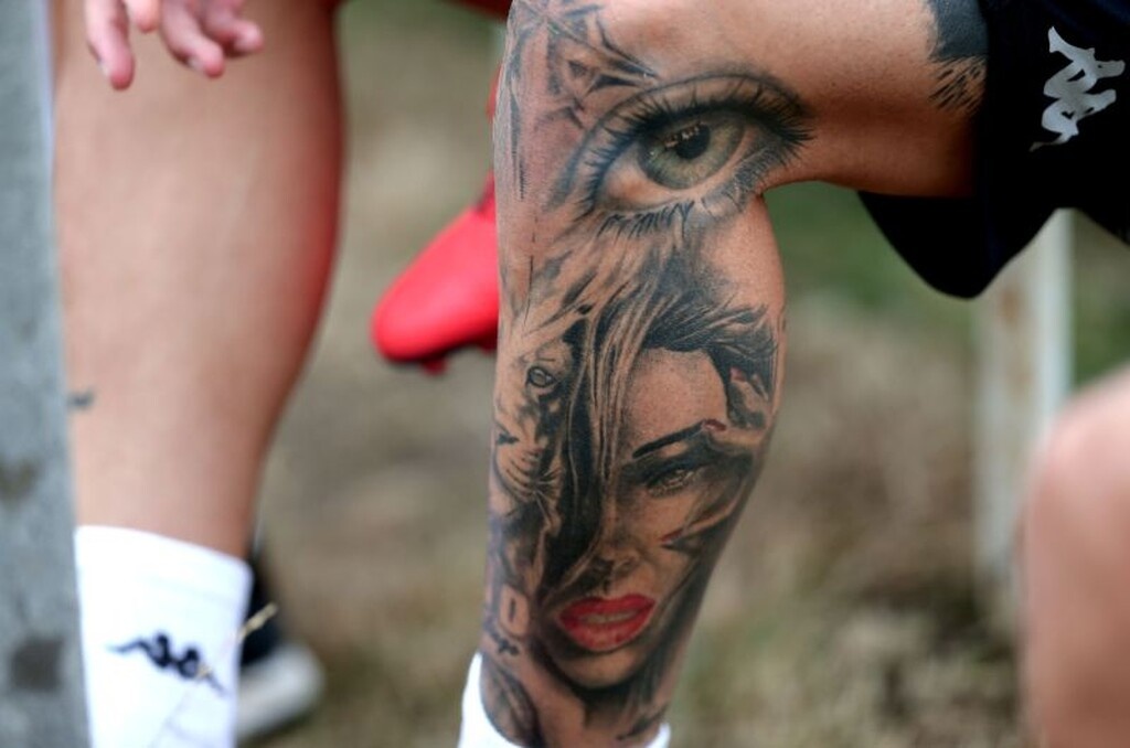 Εντυπωσιακό το σχέδιο που είδαμε στο πόδι του ποδοσφαιριστή του Παναθηναϊκού...