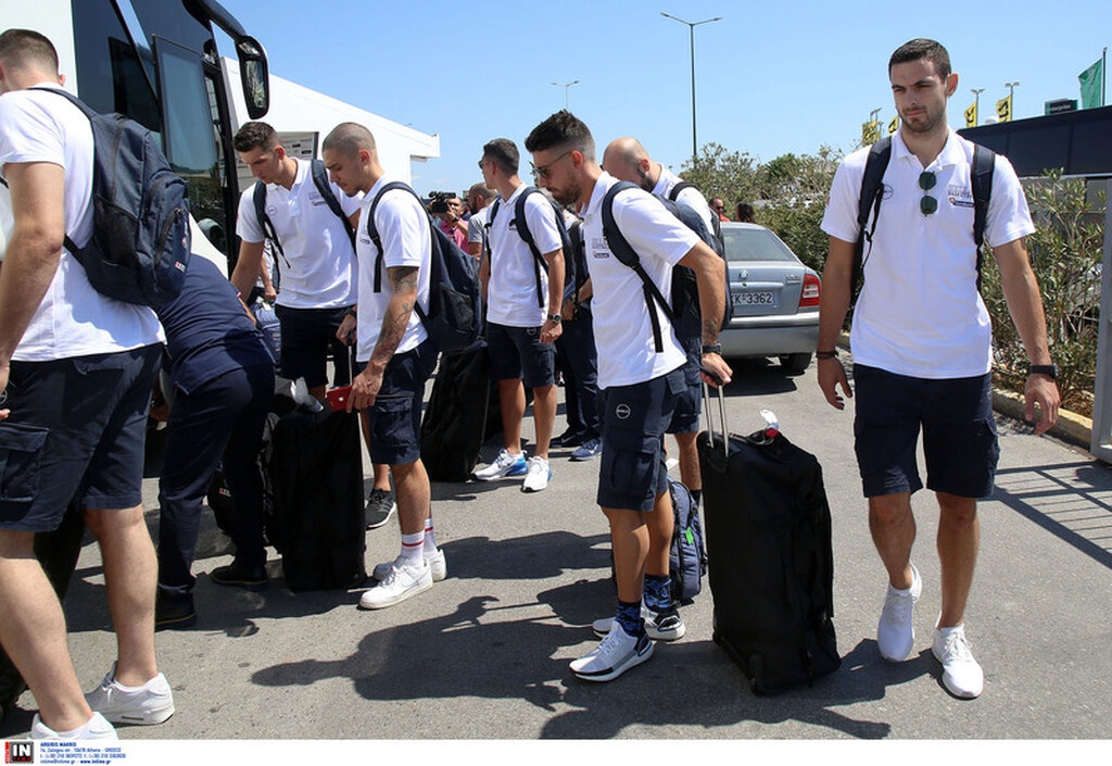 Εθνική Ανδρών: Η άφιξη στο Ηράκλειο σε εικόνες (photos)