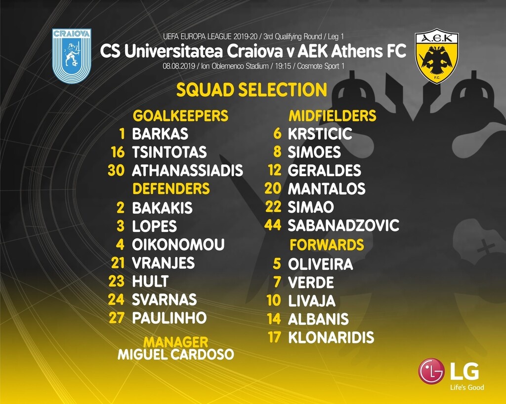 ΑΕΚ: Με Κρίστισιτς στη Ρουμανία (photo)