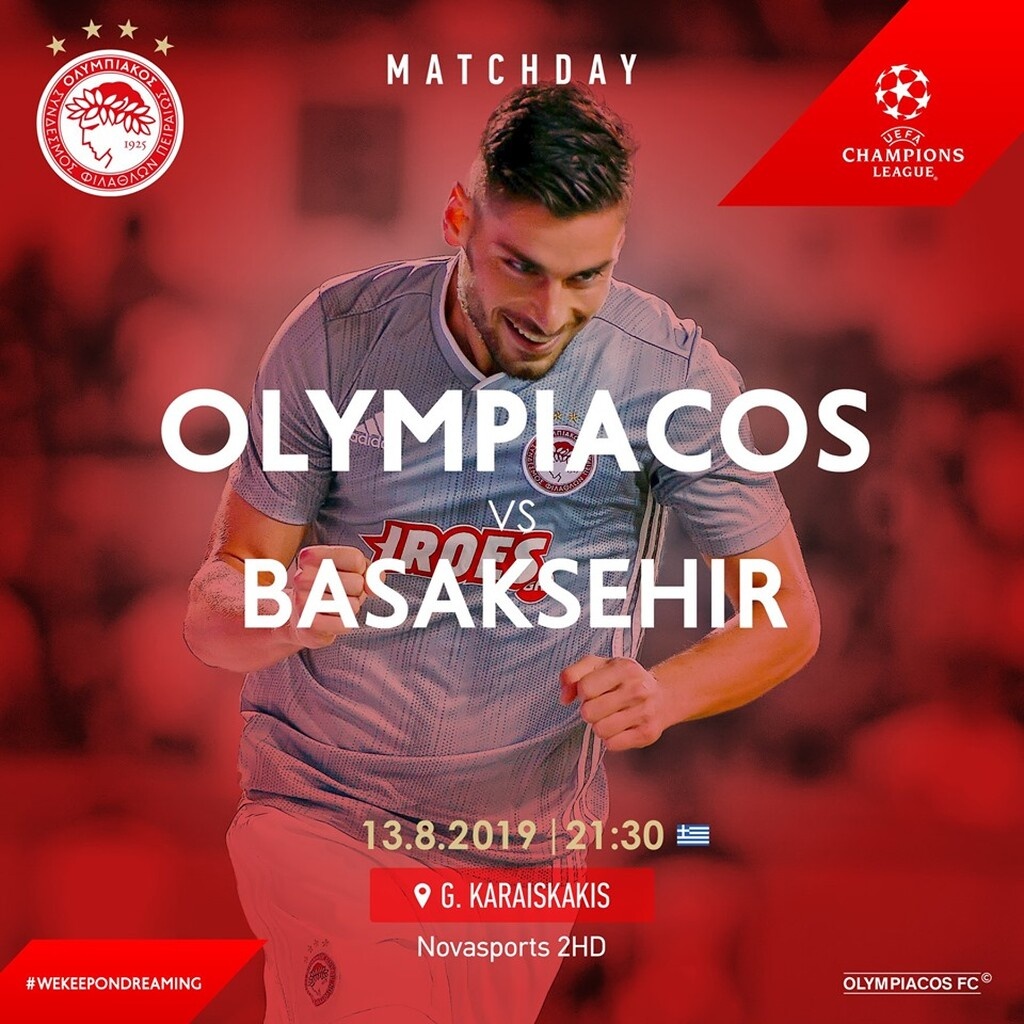 Ο Ολυμπιακός υποδέχεται την Μπασακσεχίρ
