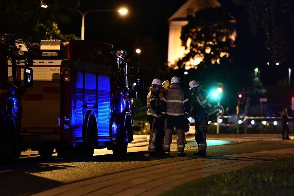 Εικόνες από την έκρηξη...