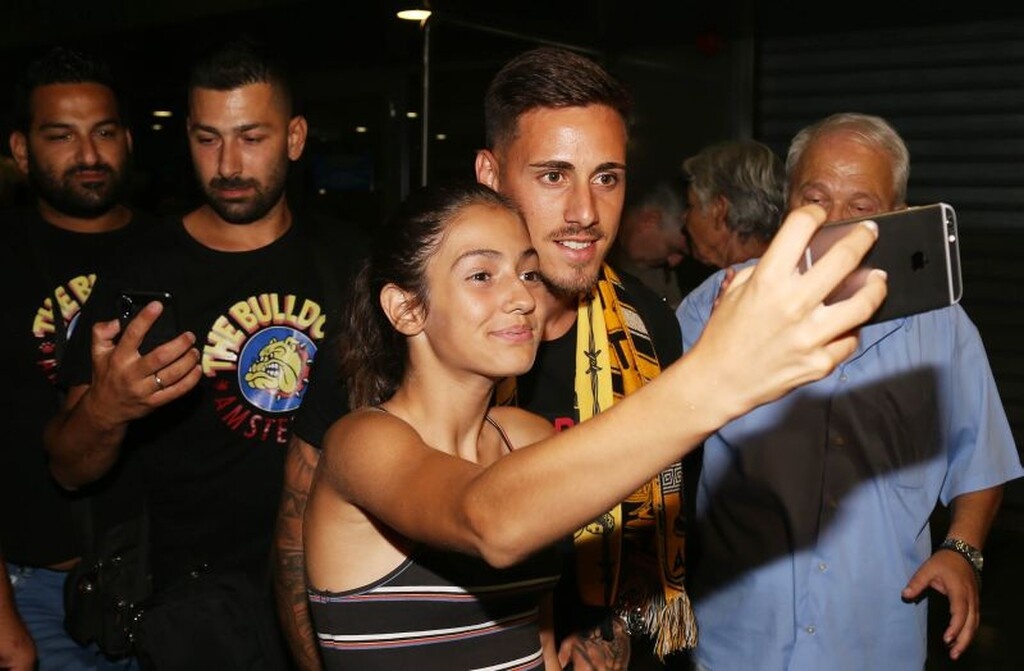Στη Θεσσαλονίκη για τον Άρη ο Μαντσίνι (photos)