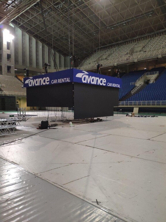 Συνεχίζονται οι εργασίες για το Jumbotron στο ΟΑΚΑ (video+photos)