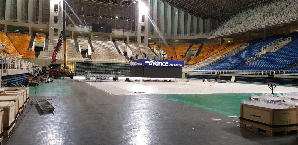 Συνεχίζονται οι εργασίες για το Jumbotron στο ΟΑΚΑ (video+photos)