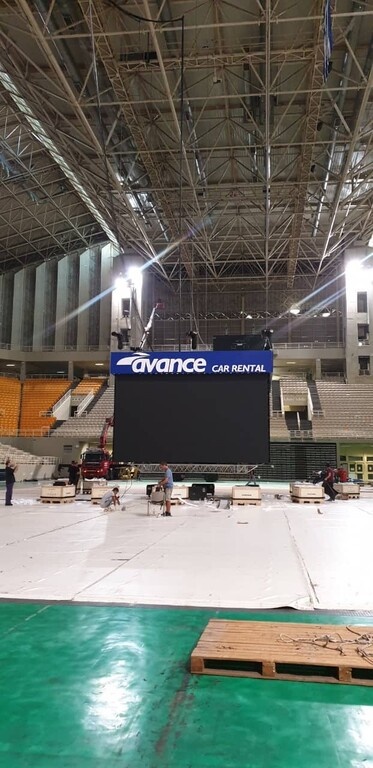 Συνεχίζονται οι εργασίες για το Jumbotron στο ΟΑΚΑ (video+photos)