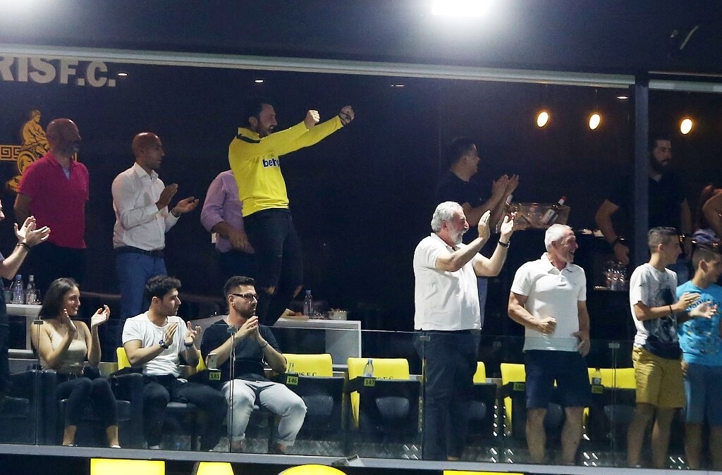 Άρης-Παναθηναϊκός: Έξαλλοι πανηγυρισμοί Καρυπίδη (photos)