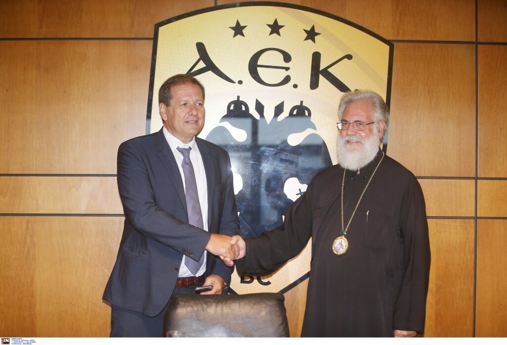 ΑΕΚ: Συνάντηση Αγγελόπουλου με τον Μητροπολίτη Αθηναγόρα