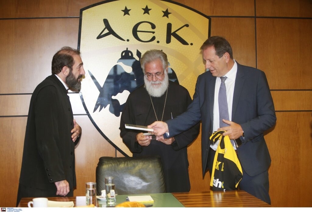 ΑΕΚ: Συνάντηση Αγγελόπουλου με τον Μητροπολίτη Αθηναγόρα
