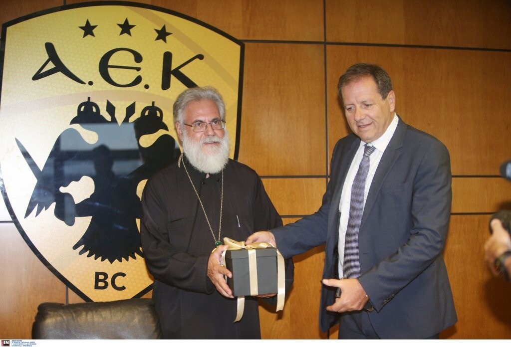 ΑΕΚ: Συνάντηση Αγγελόπουλου με τον Μητροπολίτη Αθηναγόρα