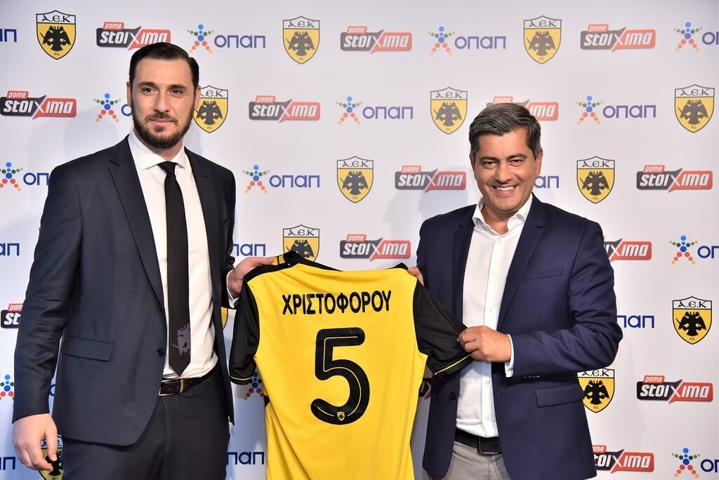 Μηνάς Λυσάνδρου - Διευθύνων Σύμβουλος και Α’ Αντιπρόεδρος ΠΑΕ ΑΕΚ, Οδυσσέας Χριστοφόρου – Αναπληρωτής Διευθύνων Σύμβουλος ΟΠΑΠ