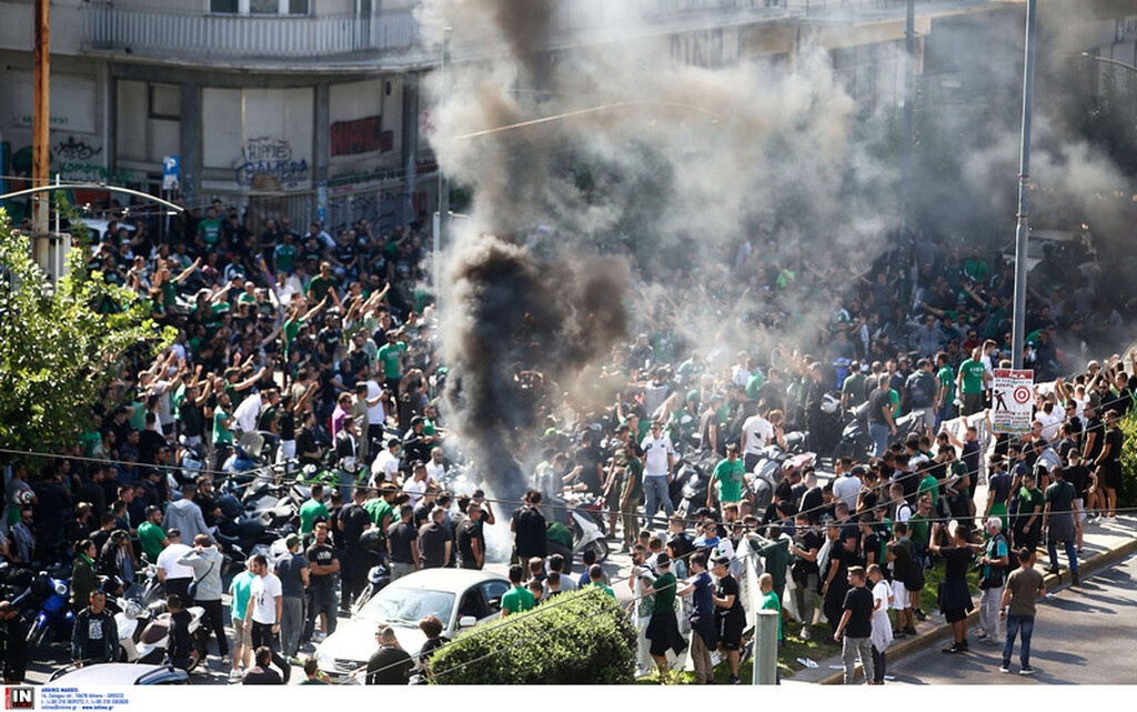 Το συλλαλητήριο των οπαδών του Παναθηναϊκού στη Λεωφόρο (photos)