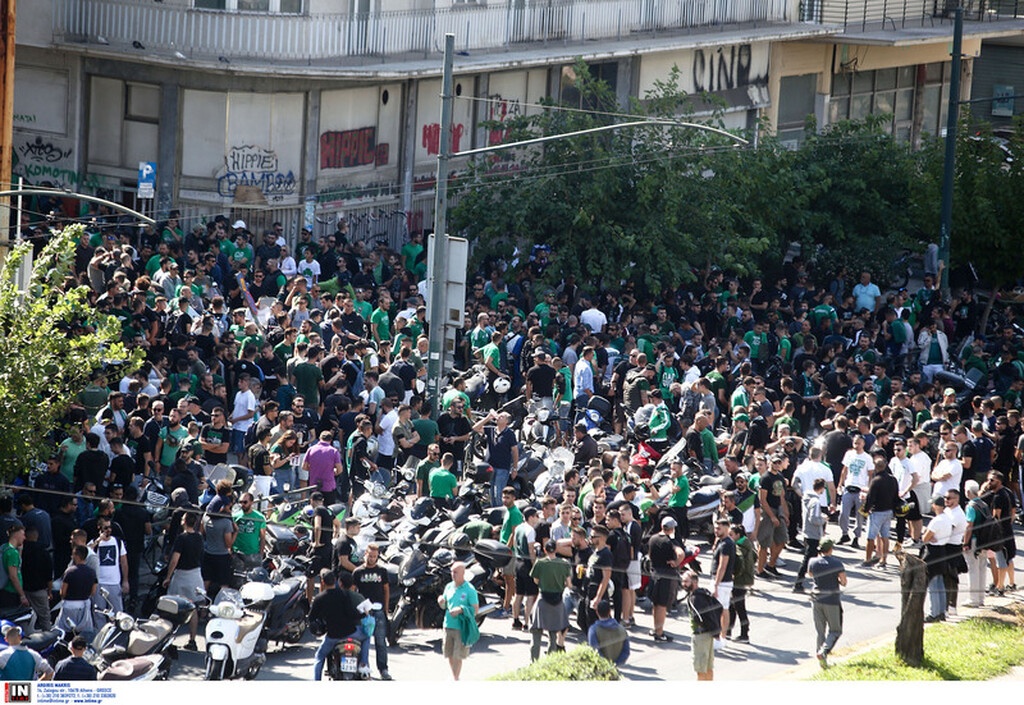 Το συλλαλητήριο των οπαδών του Παναθηναϊκού στη Λεωφόρο (photos)
