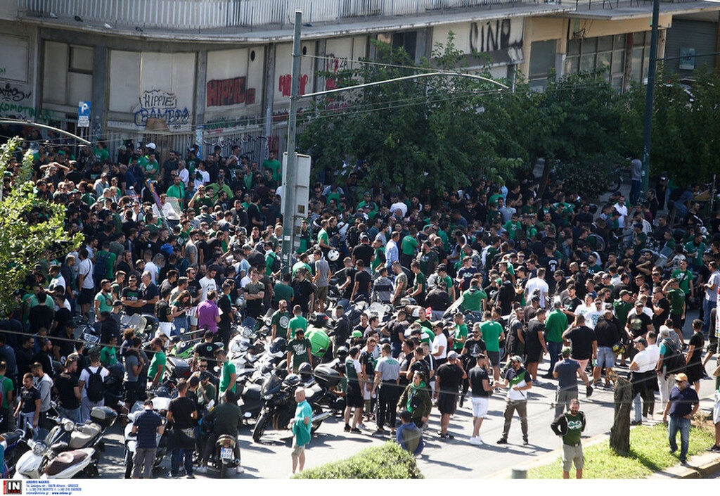 Το συλλαλητήριο των οπαδών του Παναθηναϊκού στη Λεωφόρο (photos)