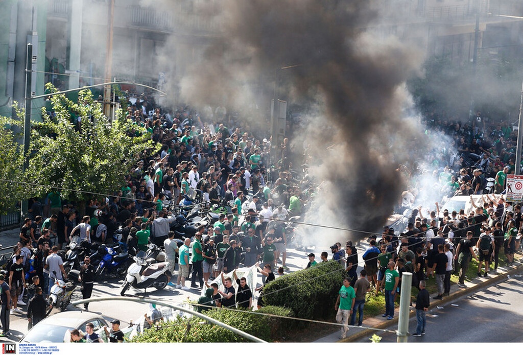 Το συλλαλητήριο των οπαδών του Παναθηναϊκού στη Λεωφόρο (photos)