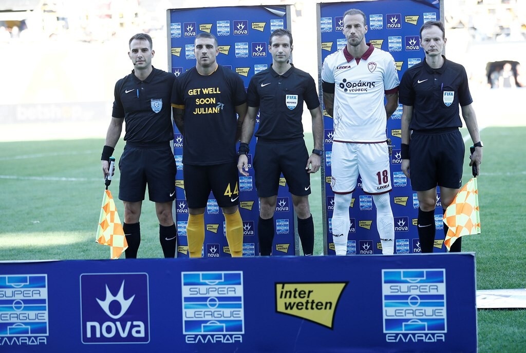 Άρης-ΑΕΛ: Το γκολ του Βέλεθ και η αφιέρωση στον Κουέστα (photos)