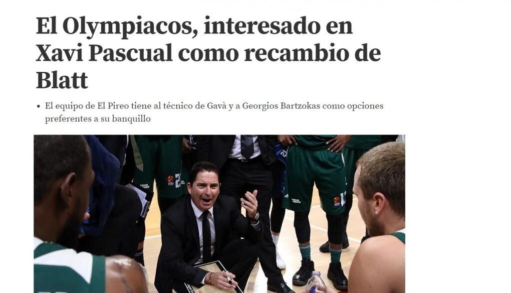 «Ο Ολυμπιακός θέλει τον Πασκουάλ»